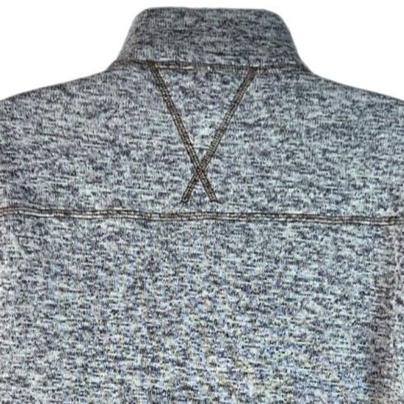 Weatherproof Vintage Heather Gray Button Neck Polyester Sweater S - Picture 4 of 8